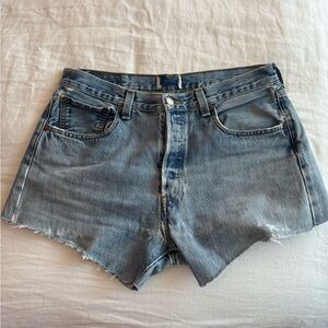 Classic Blue Denim Women's Shorts